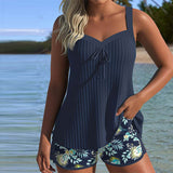 Clara™ | Women's Tankini Set with Floral Shorts