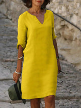 Clara™ | Women's V-Neck Shift Dress