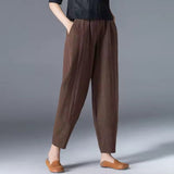 Della™ | Women's Elastic-Waist Tapered Trousers