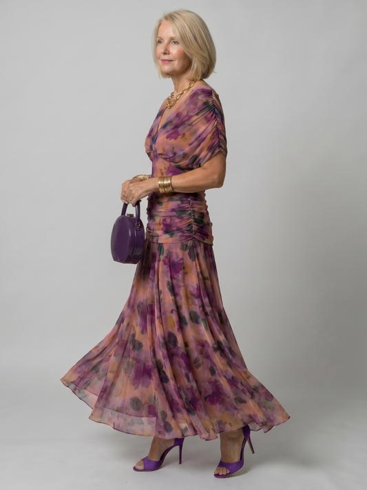 Della™ | Women's Off-Shoulder Flow Midi Dress