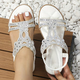 Della | Women's Rhinestone Flat Sandals