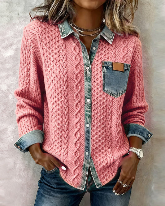 Fern™ | Women's Cable-Texture Button-Front Top