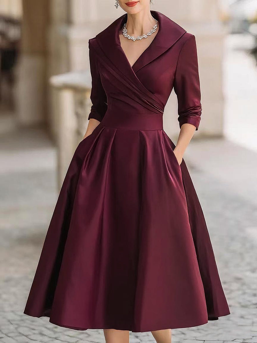 Hazel™ | Women's A-Line Midi Dress