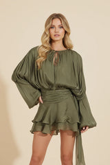 Hazel™ | Women's Balloon-Sleeve Mini Dress