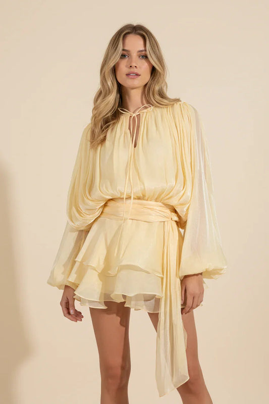 Hazel™ | Women's Balloon-Sleeve Mini Dress