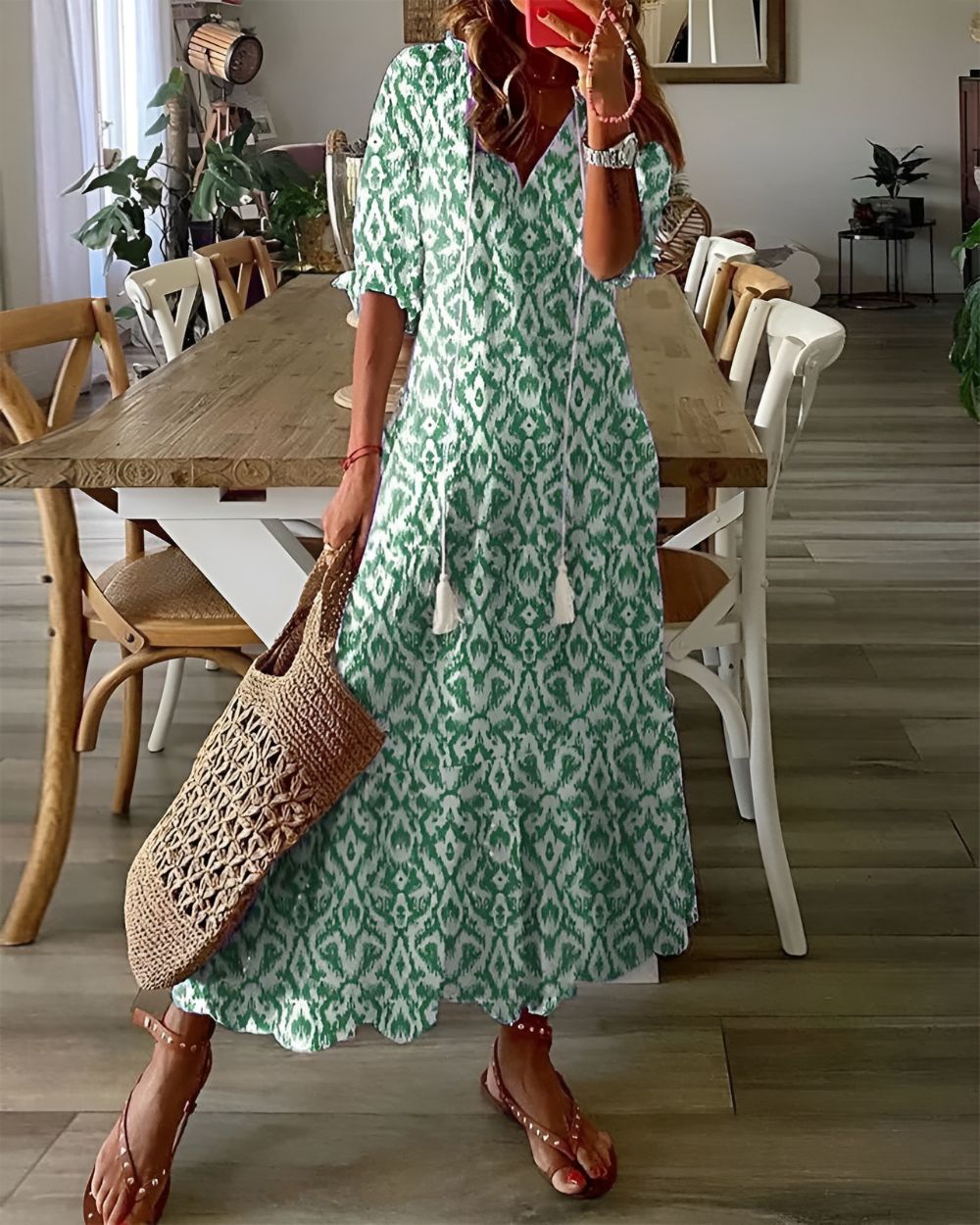 Hazel™ | Women's Boho Maxi Dress