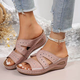 Hazel™ | Women's Embroidered Wedge Sandals
