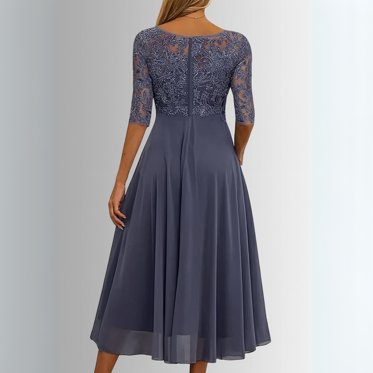 Hazel™ | Women's Floral Embroidered Midi Dress