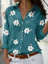 Hazel™ | Women's Floral-Print Button-Down Blouse