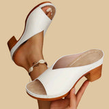Hazel™ | Women's Open-Toe Block Heel Mule