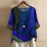 Hazel | Women's Relaxed-Fit Printed Blouse