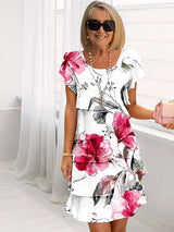 Hazel | Women's Tiered Ruffle Dress