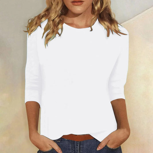 Sadie™ | Women's Crew-Neck Three-Quarter Sleeve Top