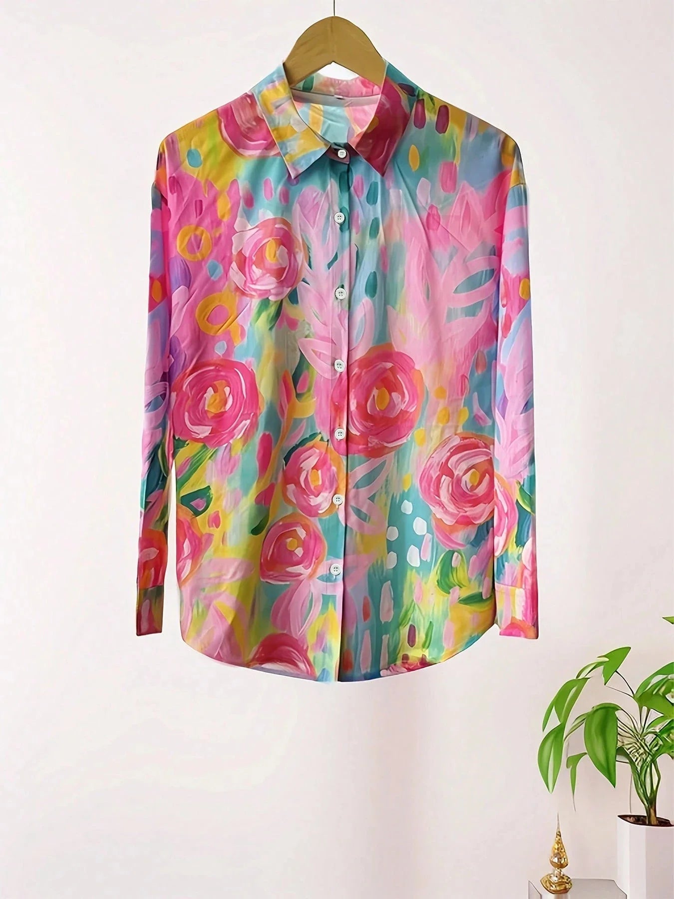 Sadie™ | Women's Floral Print Button-Up Blouse