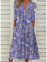 Sadie™ | Women's Floral Print Midi Dress