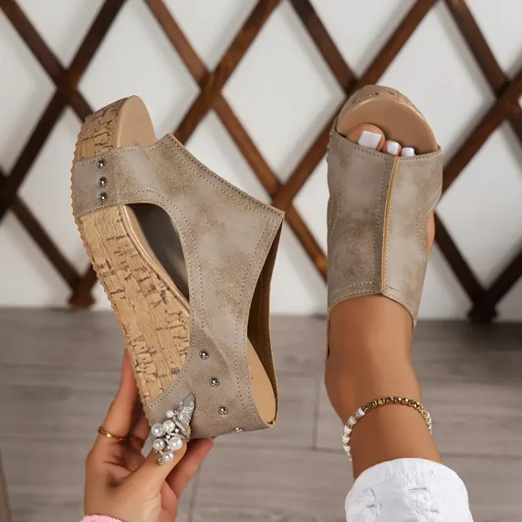 Sadie™ | Women's Open-Toe Wedge Sandals