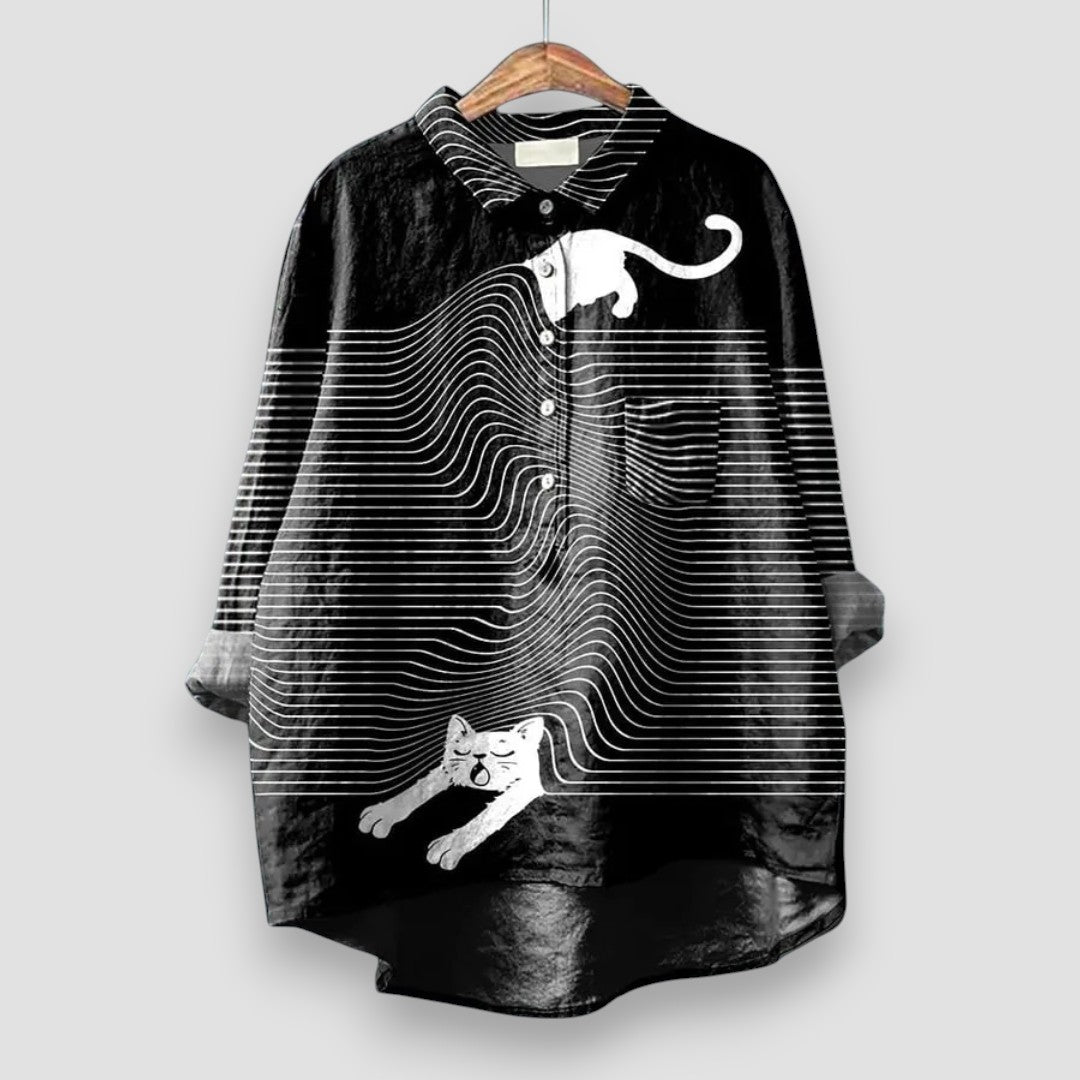 Sadie™ | Women's Relaxed-Fit Animal Print Shirt