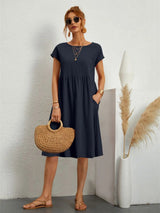 Sadie™ | Women's Smocked-Waist Midi Dress