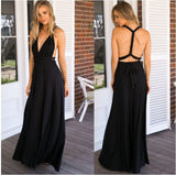 Hazel™ | Women's Convertible Open-Back Maxi Dress