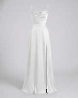 Sadie™ | Women's Cowl-Neck Maxi Evening Gown with Side Slit