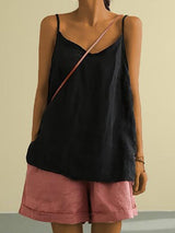 Women's V-Neck Spaghetti Strap Tank Top