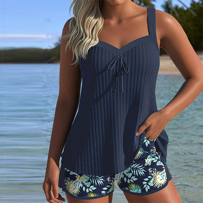 Clara™ | Women's Tankini Set with Floral Shorts