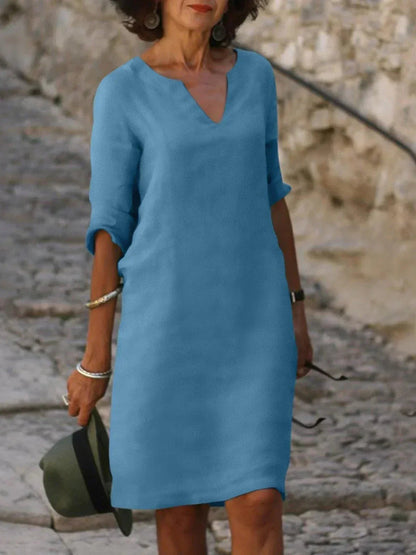 Clara™ | Women's V-Neck Shift Dress