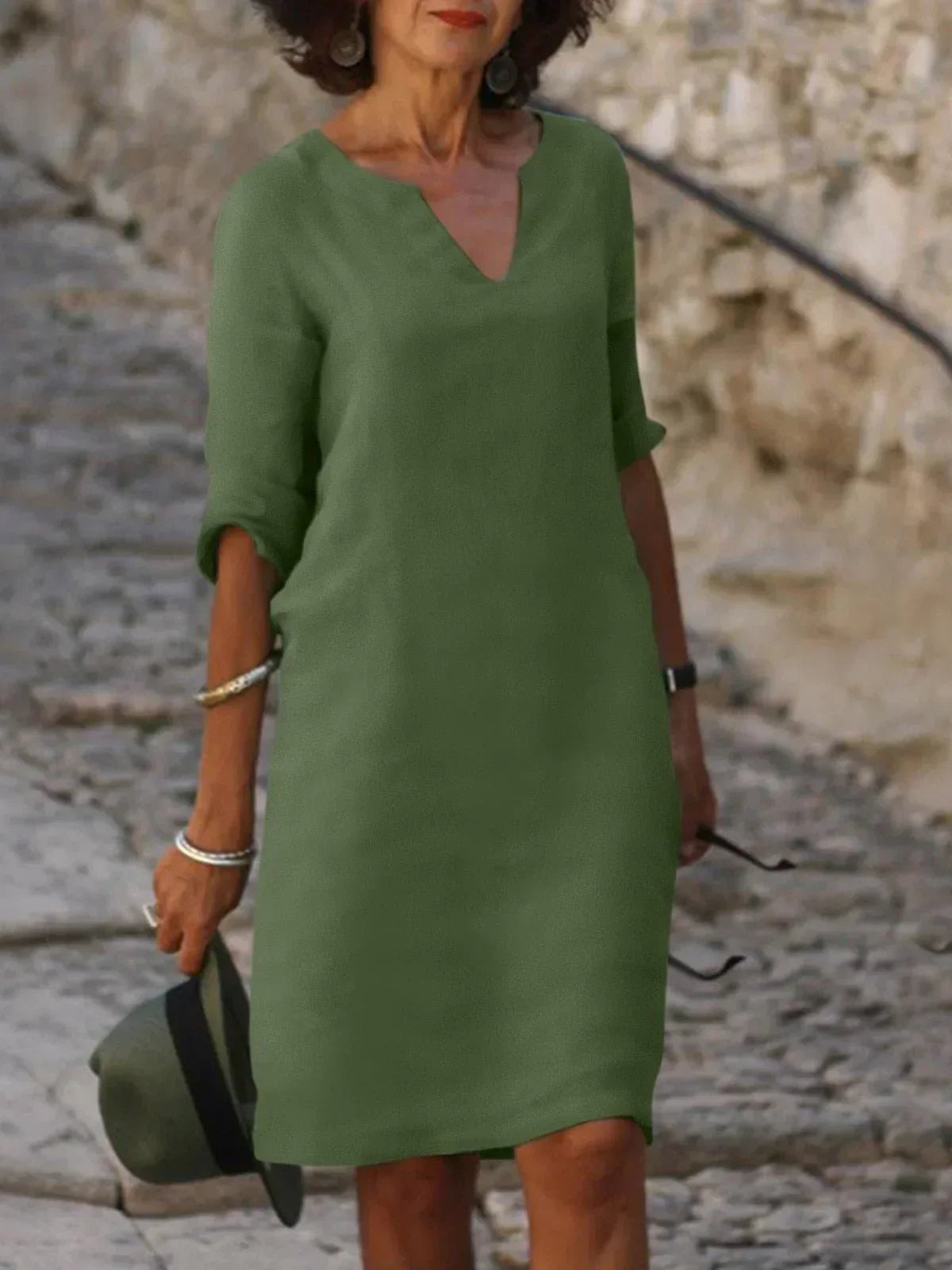 Clara™ | Women's V-Neck Shift Dress
