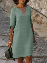 Clara™ | Women's V-Neck Shift Dress