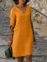 Clara™ | Women's V-Neck Shift Dress