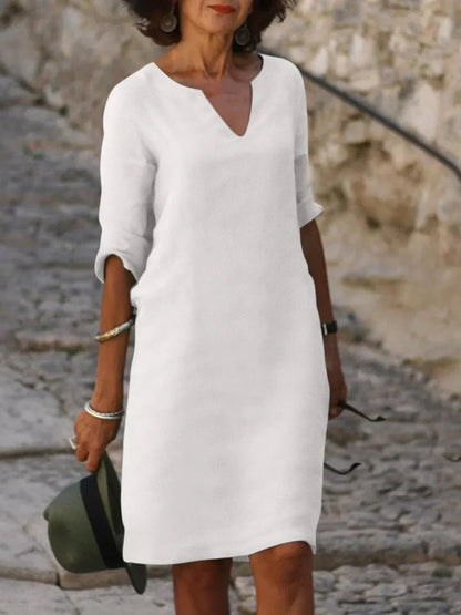 Clara™ | Women's V-Neck Shift Dress