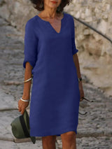 Clara™ | Women's V-Neck Shift Dress