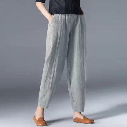 Della™ | Women's Elastic-Waist Tapered Trousers