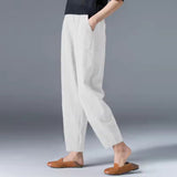 Della™ | Women's Elastic-Waist Tapered Trousers