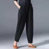 Della™ | Women's Elastic-Waist Tapered Trousers