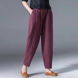 Della™ | Women's Elastic-Waist Tapered Trousers
