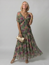 Della™ | Women's Off-Shoulder Flow Midi Dress