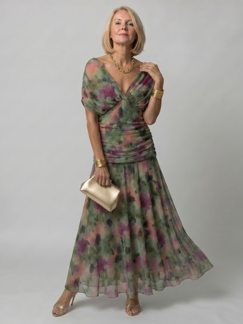 Della™ | Women's Off-Shoulder Flow Midi Dress