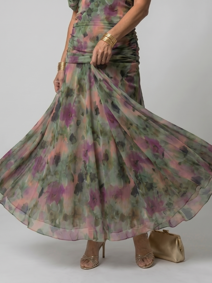 Della™ | Women's Off-Shoulder Flow Midi Dress