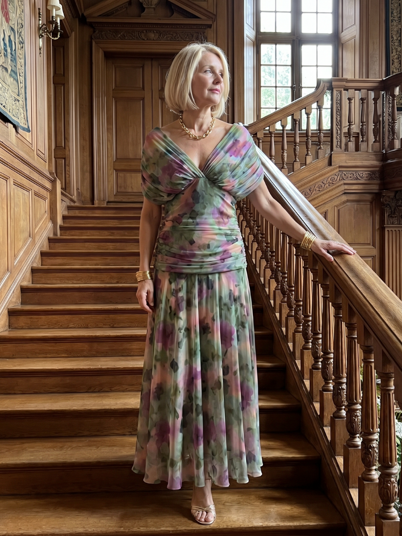 Della™ | Women's Off-Shoulder Flow Midi Dress