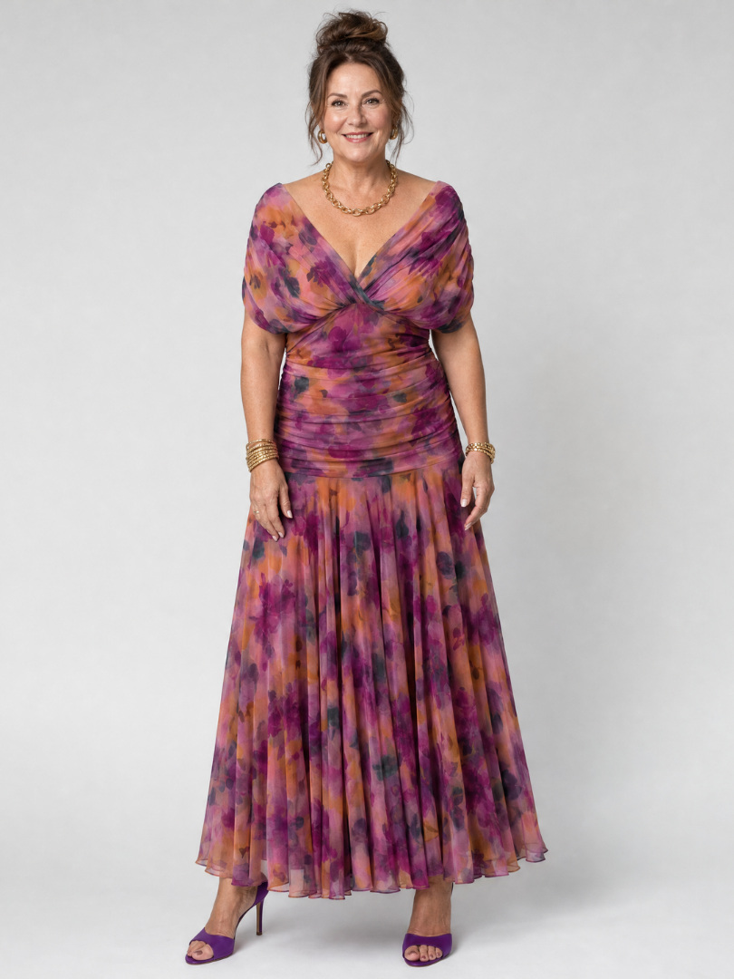 Della™ | Women's Off-Shoulder Flow Midi Dress