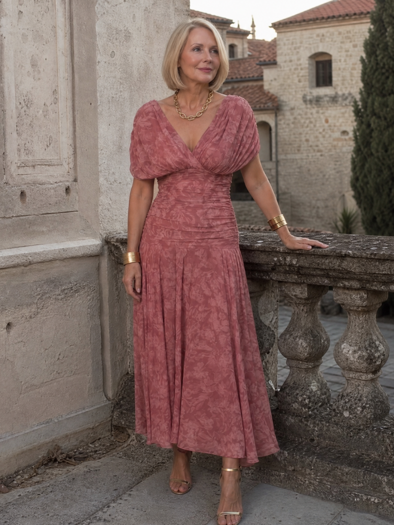 Della™ | Women's Off-Shoulder Flow Midi Dress
