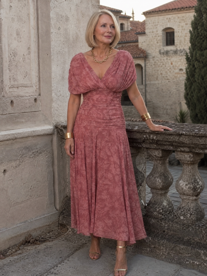 Della™ | Women's Off-Shoulder Flow Midi Dress