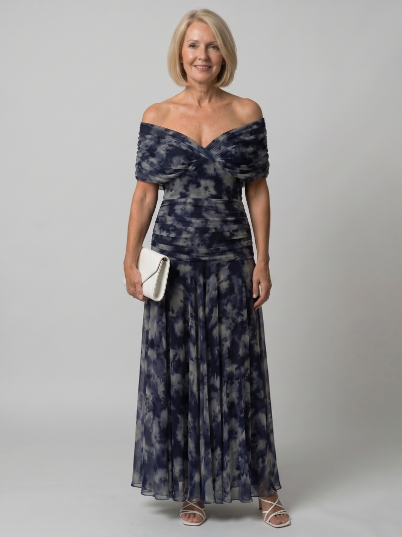 Della™ | Women's Off-Shoulder Flow Midi Dress