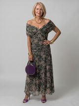 Della™ | Women's Off-Shoulder Flow Midi Dress