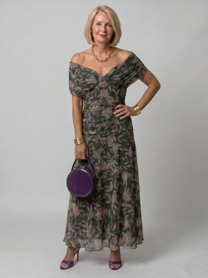 Della™ | Women's Off-Shoulder Flow Midi Dress