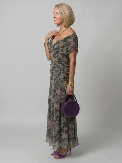 Della™ | Women's Off-Shoulder Flow Midi Dress