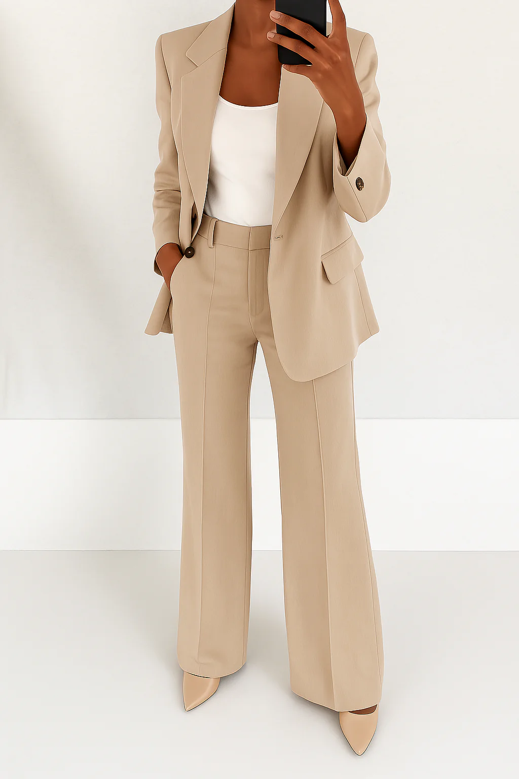 Della™ | Women's Wide-Leg Two-Piece Suit
