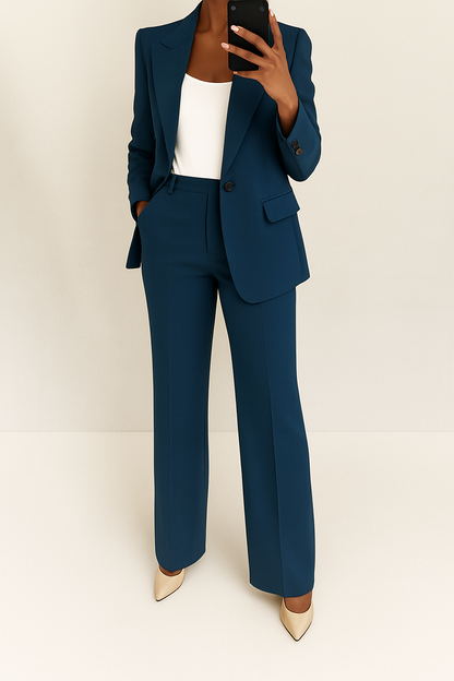 Della™ | Women's Wide-Leg Two-Piece Suit