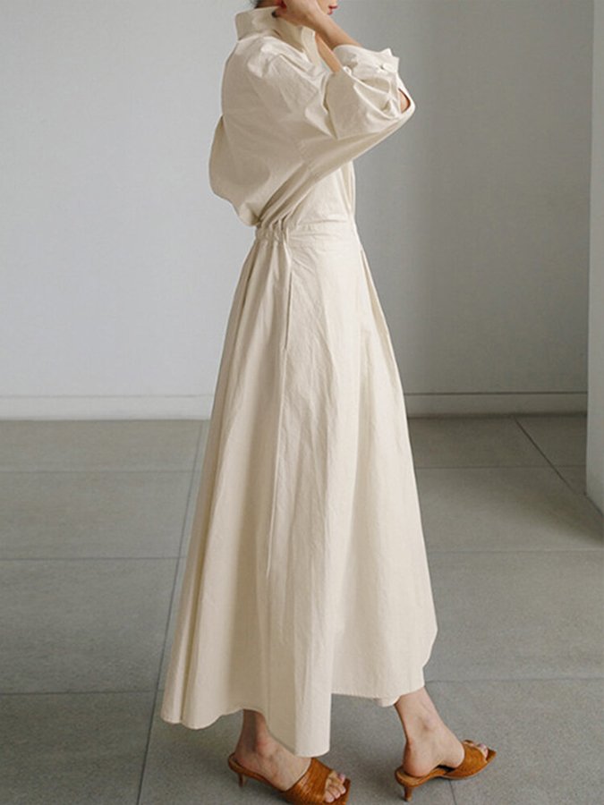 Edith™ | Women's Gathered-Waist Midi Dress